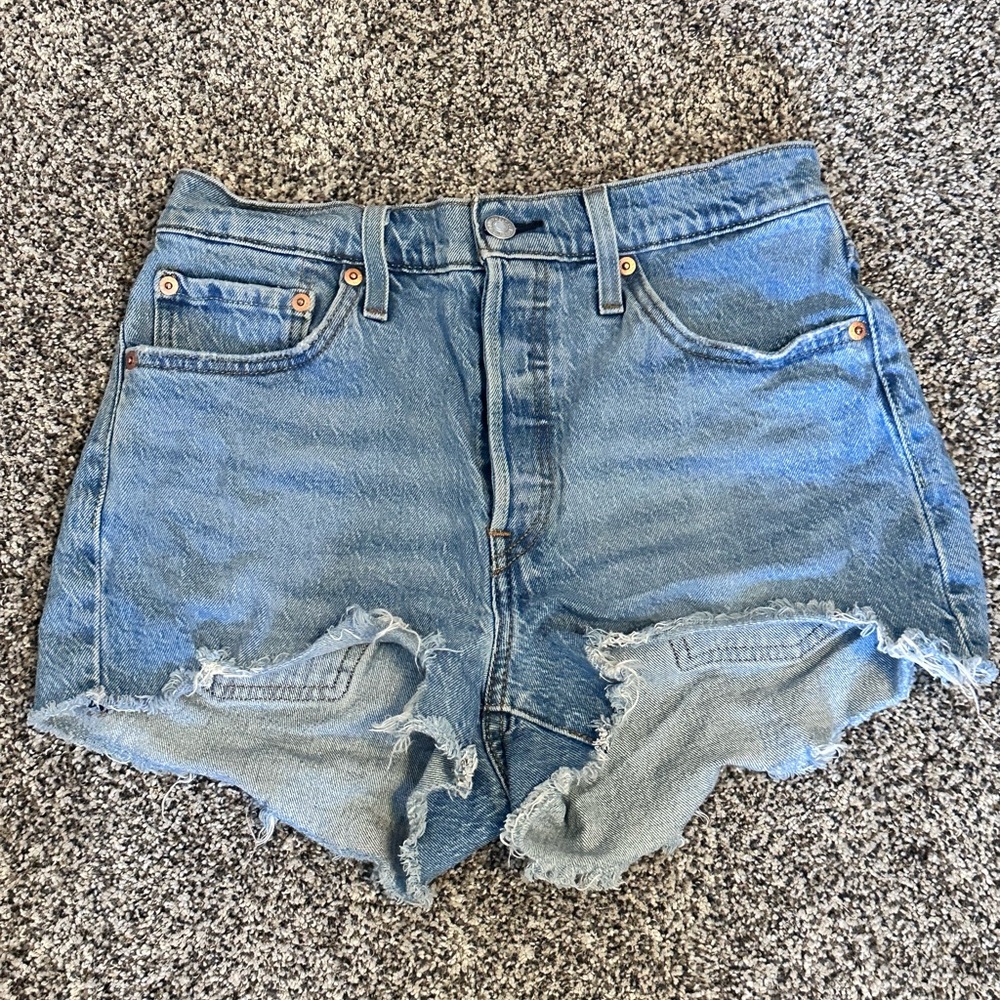 Levi’s 501 Denim Distressed Shorts